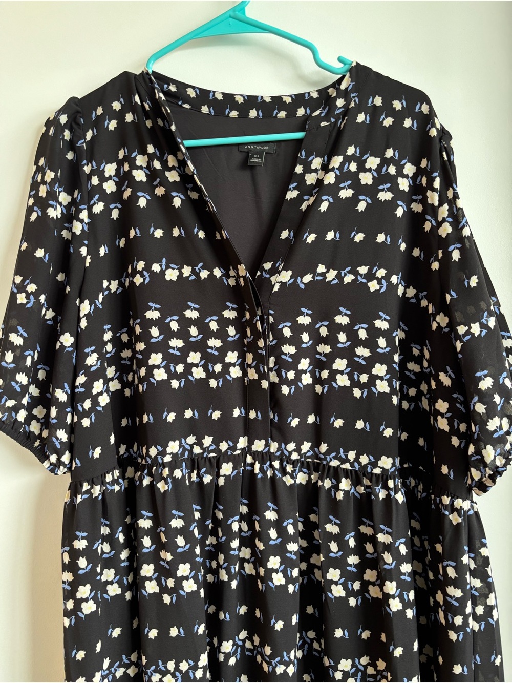 Ann Taylor Floral Maxi Dress XL Tall - Picture 2 of 4
